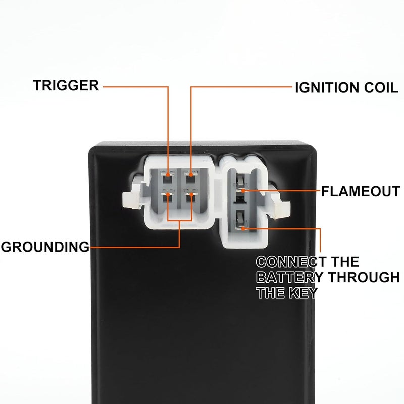 RUTU 6 Pin AC CDI Box with Wiring Diagram for CG 125cc 150cc 200cc 250cc Vertical Engine Dirt Bike Go Kart ATV Quad Parts - Image 3